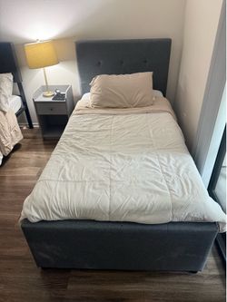 Twin bed frame w/ Matress
