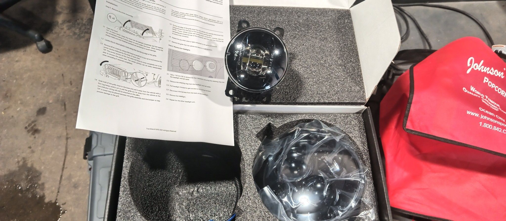 Spare Jeep Wrangler 1 Headlight 1 Fog Light