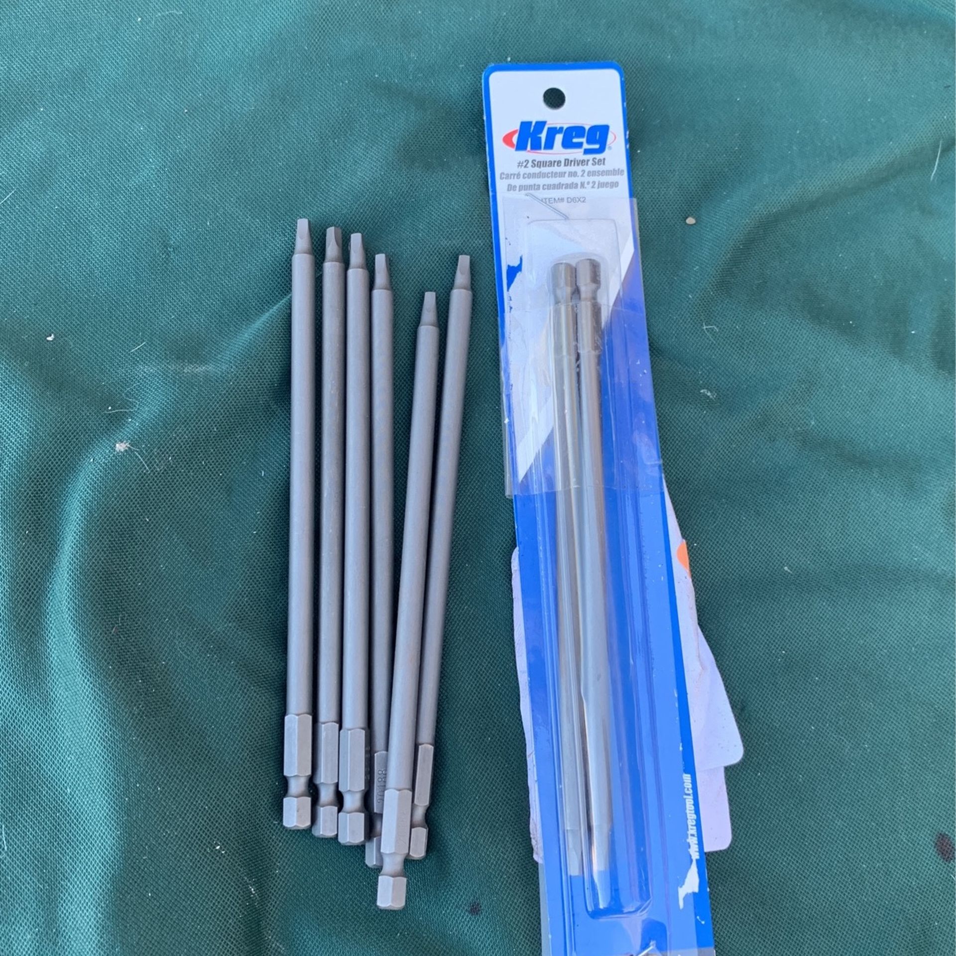 Set Of Magnetic Kreg #2 Driver Set Drill Bits 8 Total