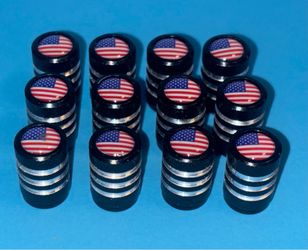 12pk USA Universal Valve Stem Caps