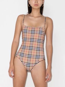 Burberry Check Pattern Swimsuit
