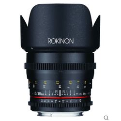 Rokinon EF 50 mm lens
