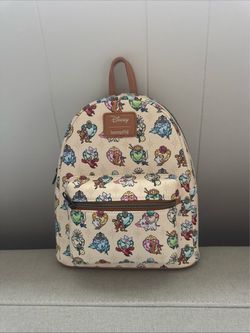 LOUNGEFLY DISNEY PRINCESS SIDEKICKS & GEMS MINI BACKPACK