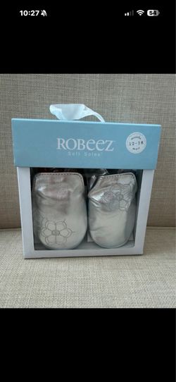 Robeez Soft Shoes/Soles Silver Girl
