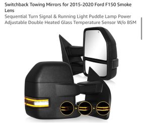 Switchback Towing Mirrors for 2015-2020 Ford F150