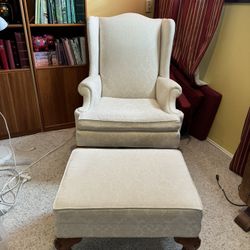 Accent Chair With Ottoman