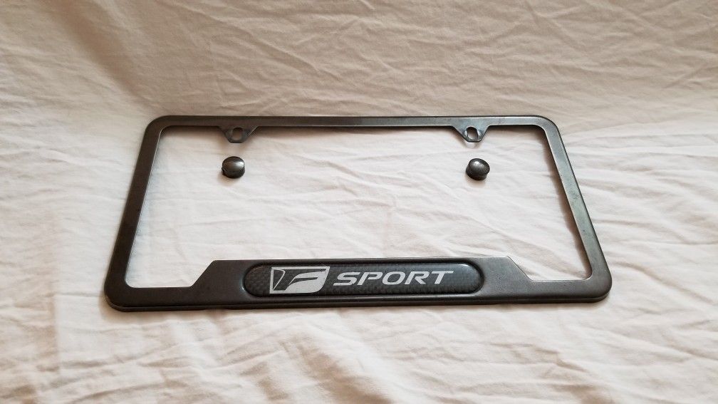 Lexus is350 F-sport license plate frame
