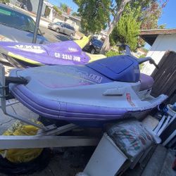 2 Yamaha WaveRunner VXR 650 With Trailer. Q