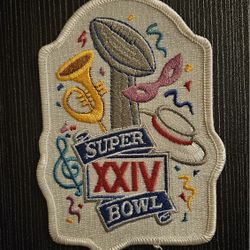 1990 SUPER BOWL XXIV OFFICIAL NFL 49ERS vs. BRONCOS HIGH-QUALITY SEW ON PATCH