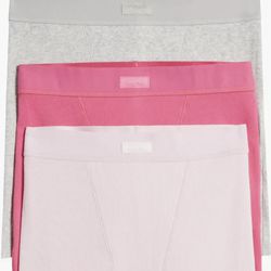 SKIMS 3-Pack Cotton Rib Boxers NWOT FIRM