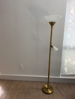 Sale—Brass Gold 2-Light Torchiere Floor Lamp—$25 Pickup Special