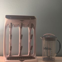 Counter Bottle Drying Rack & Formula Pitcher