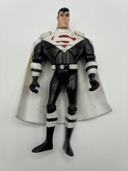 JUSTICE LEAGUE UNLIMITED SUPERMAN JUSTICE LORD DC UNIVERSE WHITE BLACK