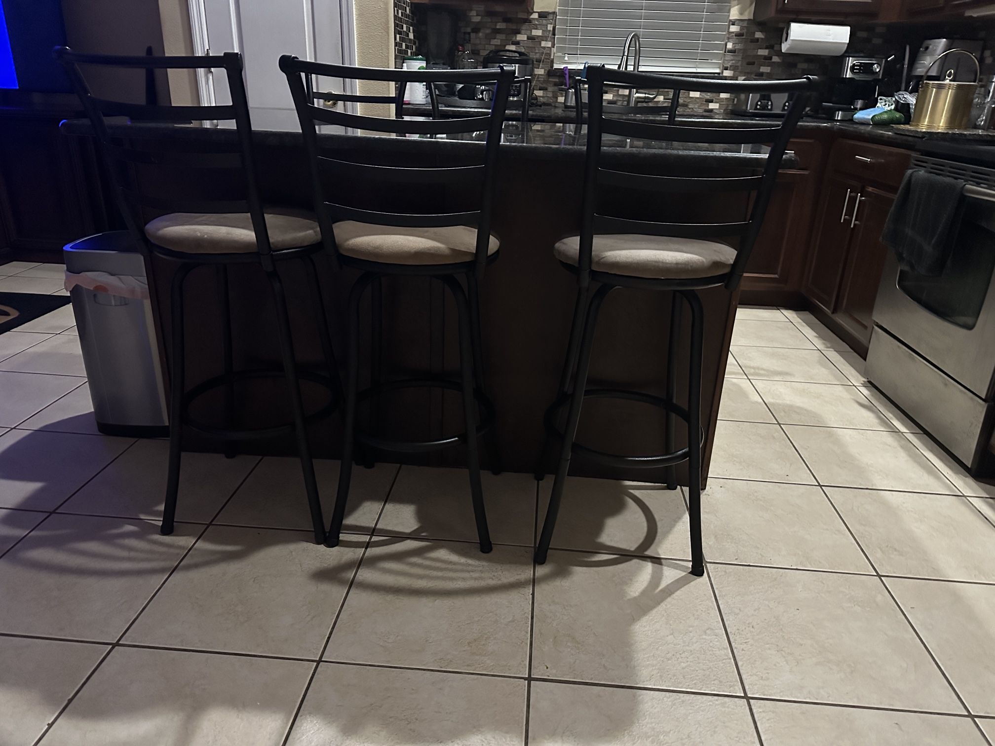 Used Swivel Bar Stools  I Have Two Sets Of Three  @ $20ea OBO