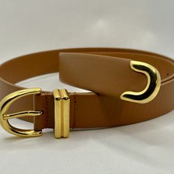 Original Khaite Bambi Skinny Belt 'Brown' 10010-704 Size S/XS Made in Italy