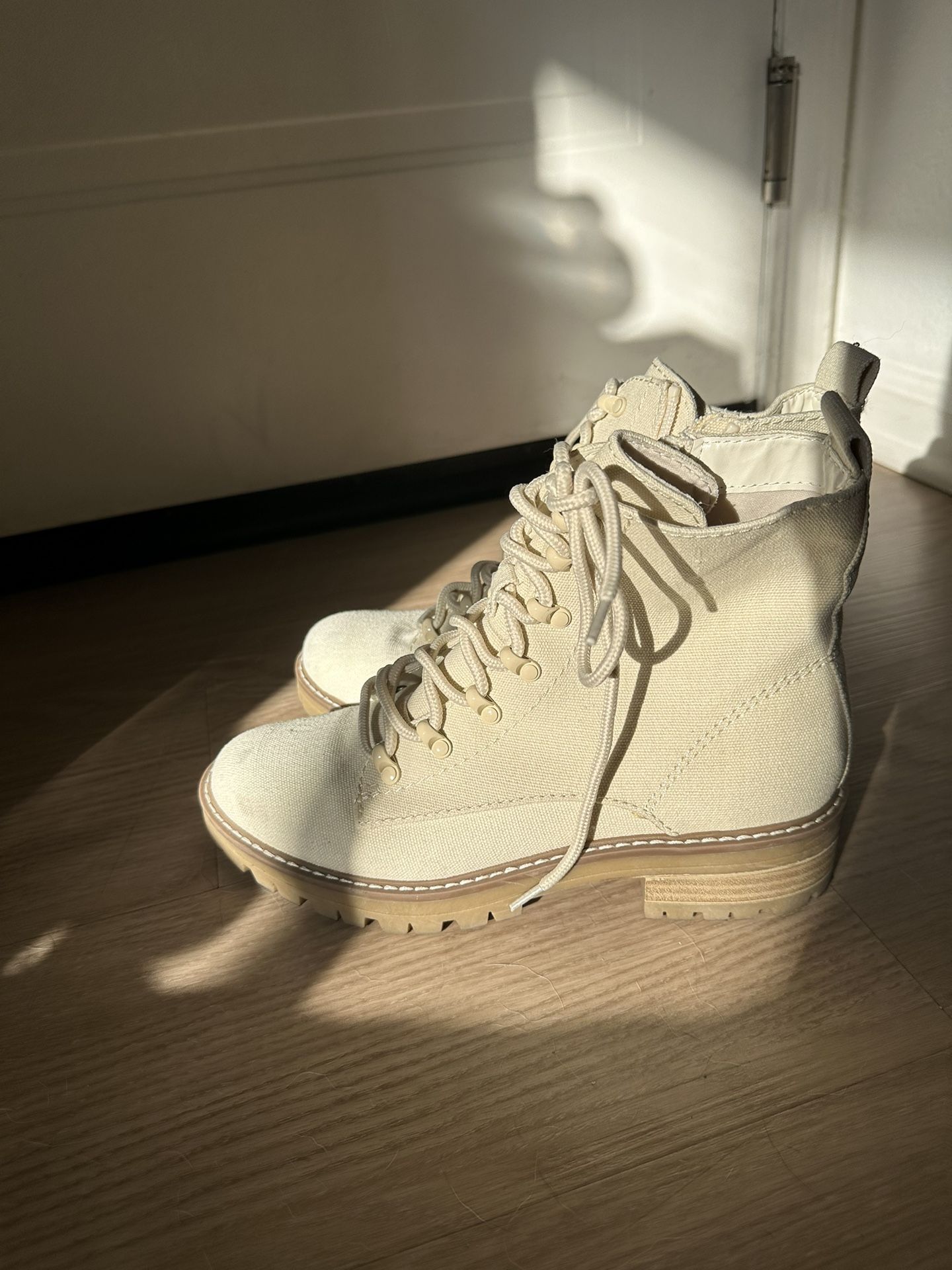 White Hiking Boots