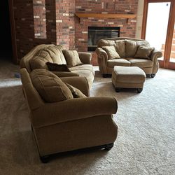 Living Room Set Couch Love Seat Chair Ottoman