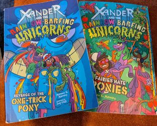Xander and the rainbow barfing unicorns