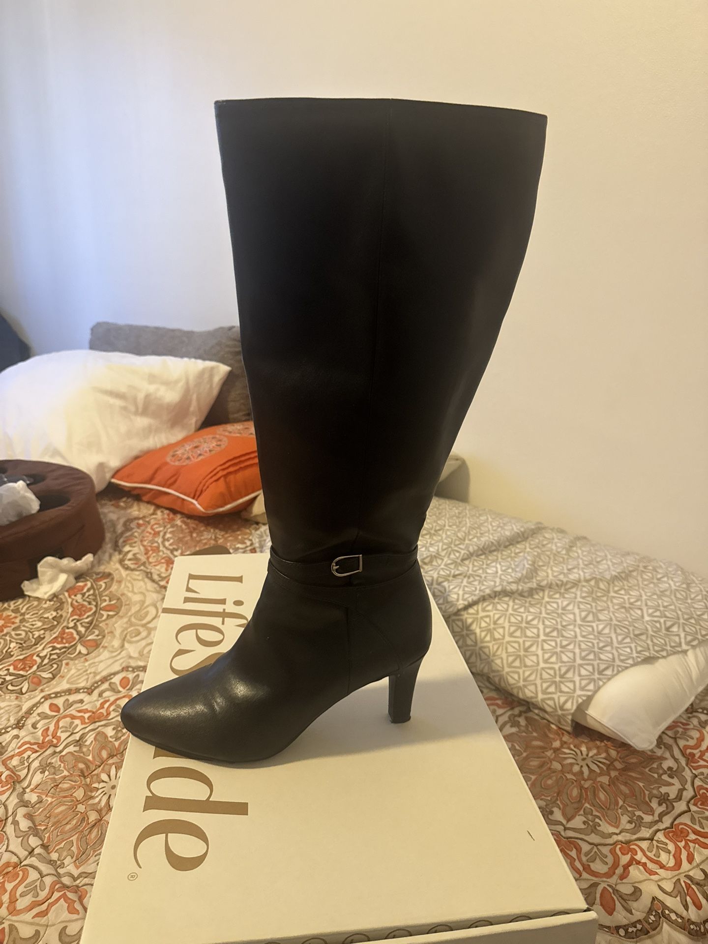 LifeStride Guild Women's Tall Boot Wide Calf - Black