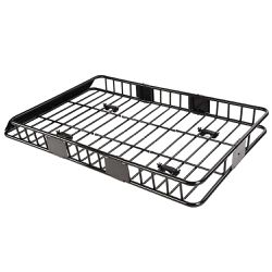 Brand New, Universal 64"x39"x7" Adjustable Car Roof Rack Top Cargo Basket Carrier w/ Extension Luggage Holder
