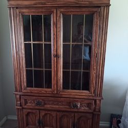 Oak China Hutch