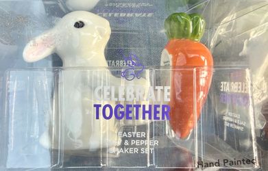 Celebrate Together Easter Bunny & Carrot Salt and Pepper Shakers Set