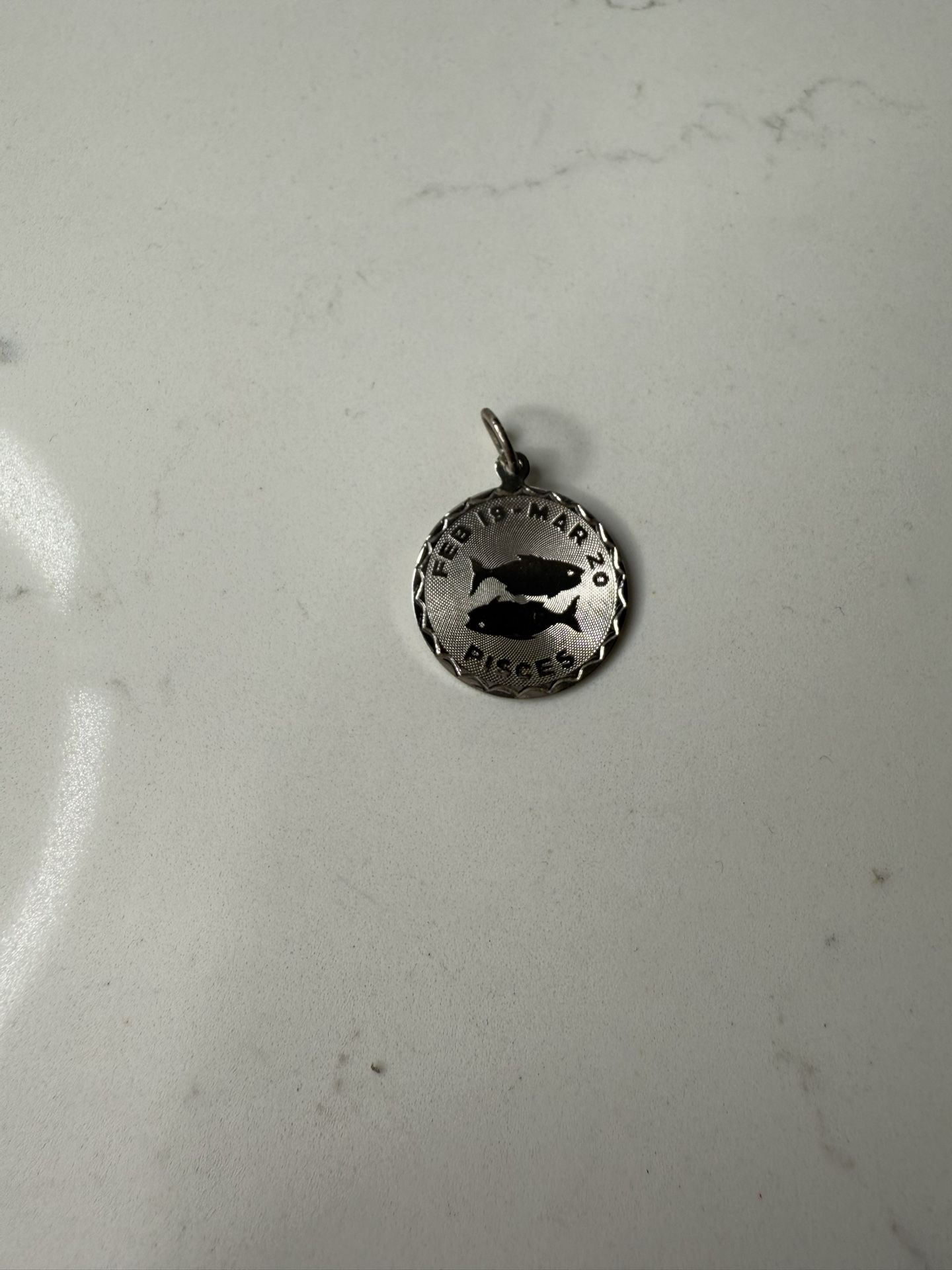 Sterling Silver Pisces Pendant