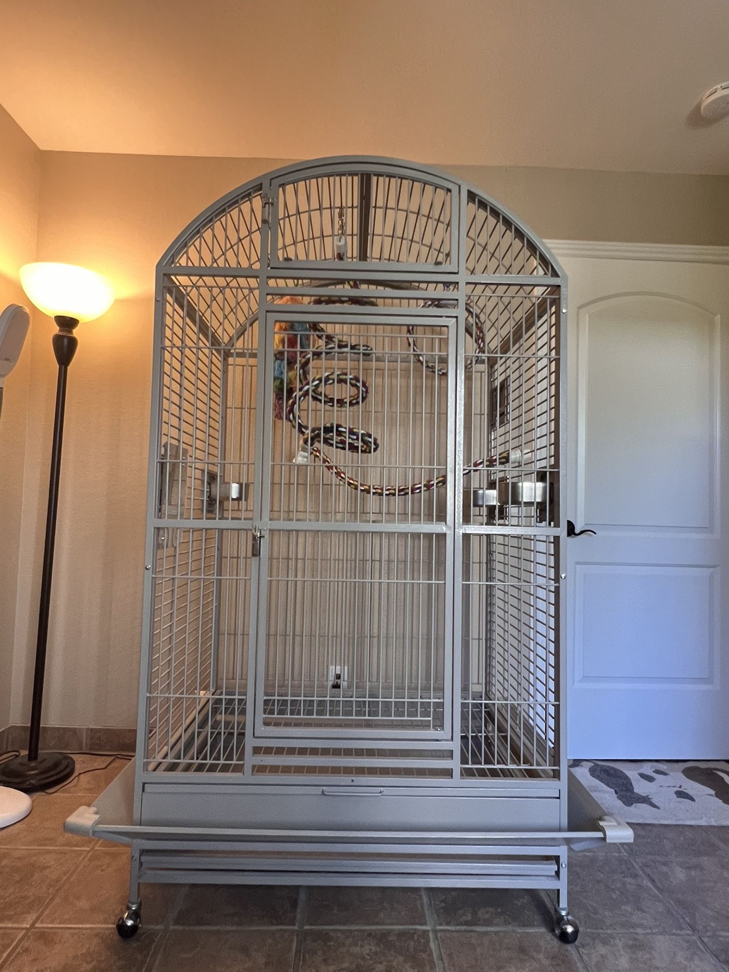 King’s Cages Bird Cage 73” Tall With veranda