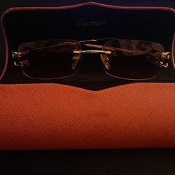 Cartier Red Lens Sunglasses 