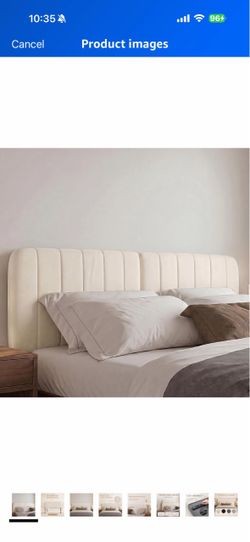 King Headboard, Beige