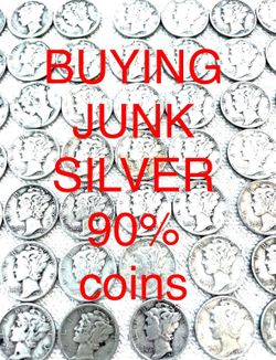 Silver Dimes, Quarters, Halfs And Dollars, Morgan’s, Bars, Rounds 90% Junk Silver Coins 