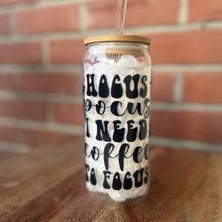 Custom Glass Can Cup- Customize Anything You’d Like 