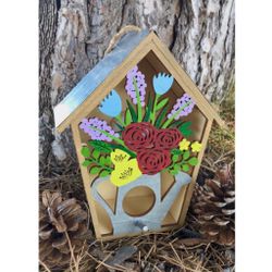 Light Up Indoor Bird House For Spring