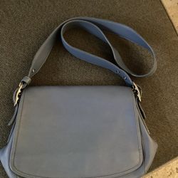  Coach Blue Leather Crossbody Purse M30-9332