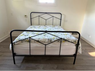 Four Hands Queen Bed Frame Vintage Iron