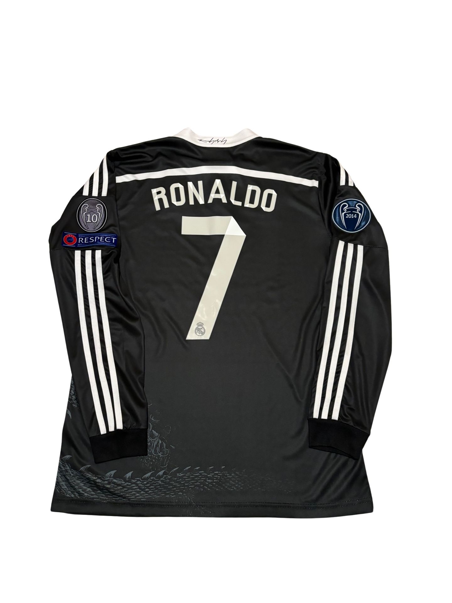 K*i様 Real Madrid Ronaldo 7 黒ジャージ Ronaldo #7 Real Madrid 2014/2015 UCL Long Sleeve Black