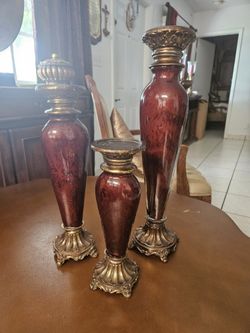 Hermos Juego De Candelabros