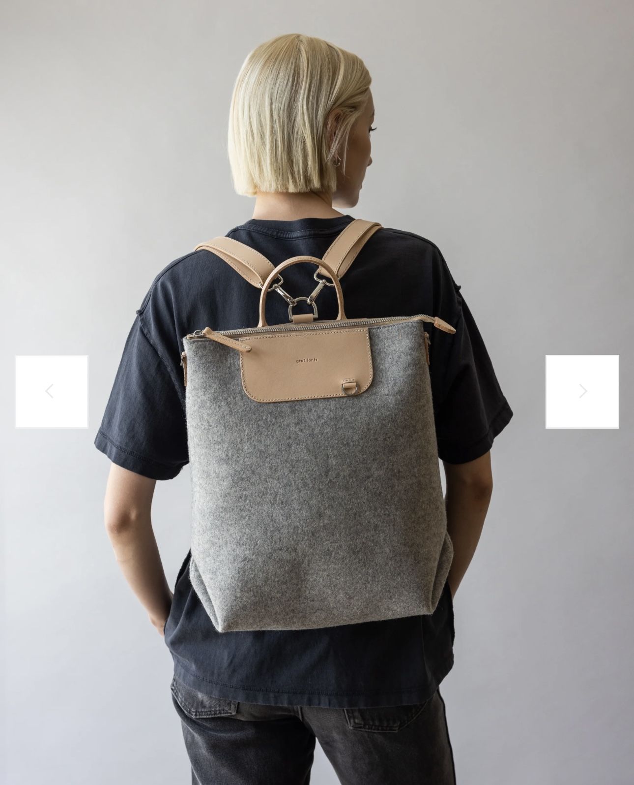 Graf Lantz Merino Wool Rucksack Shoulder Crossbody Bag