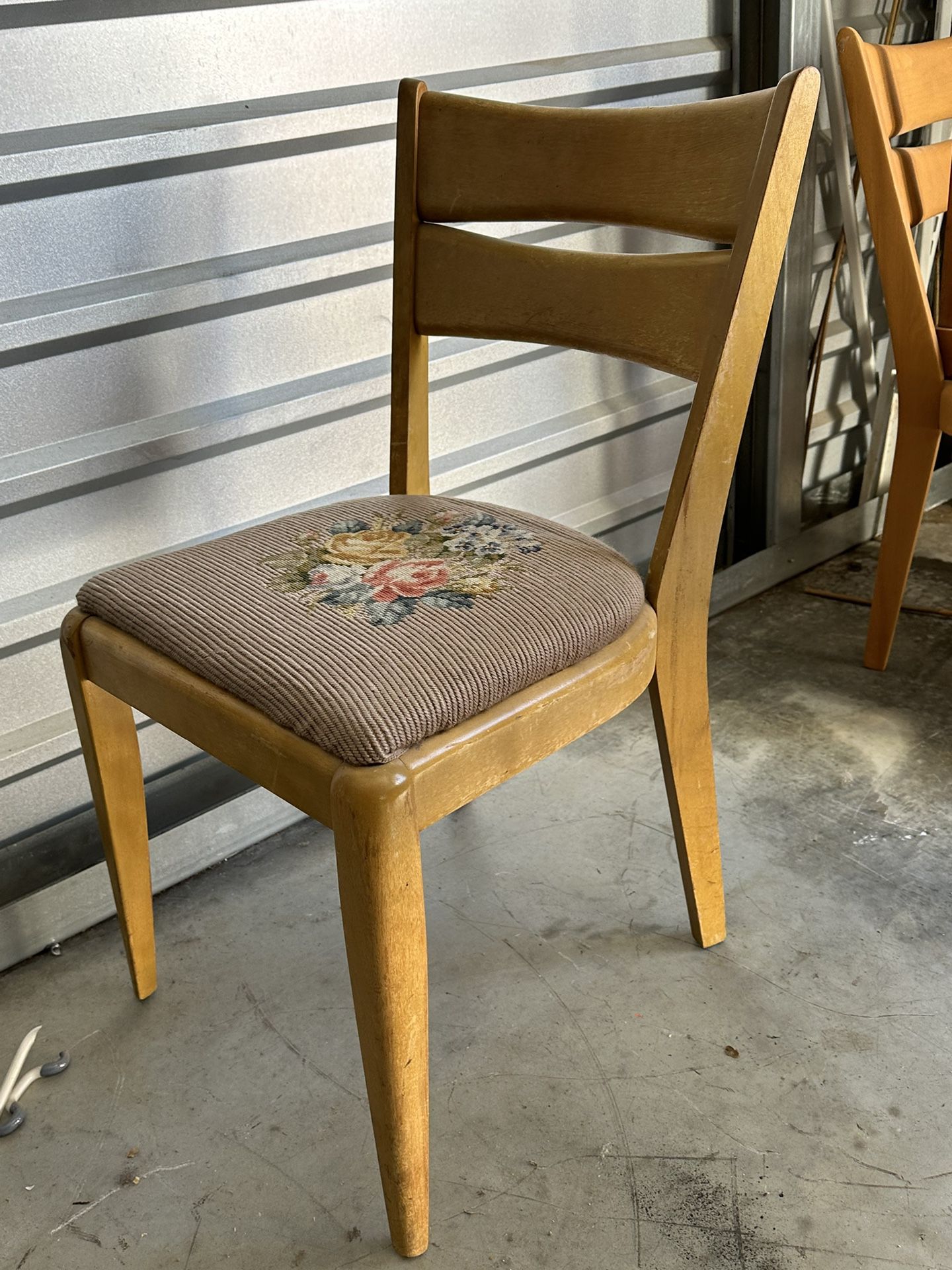HeyWood Wakefield Chair With Vintage Upholstery
