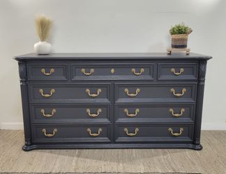 Vintage 9-Drawer  Charcoal Dresser