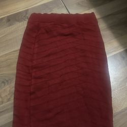 Red pencil skirt #redhot #pencilskirt