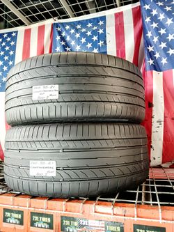 ✅ 2 NICE USED TIRES 265/35ZR21 CONTINENTAL CONTISPORTCONTACT 5P ALL SEASON SUMMER PERFORMANCE 265 35 21