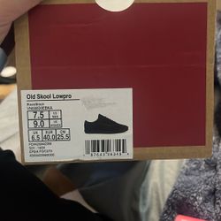 Old School, Low Pro Black On Black Vans 