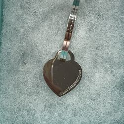 Tiffany  & Co Heart Key  Chain