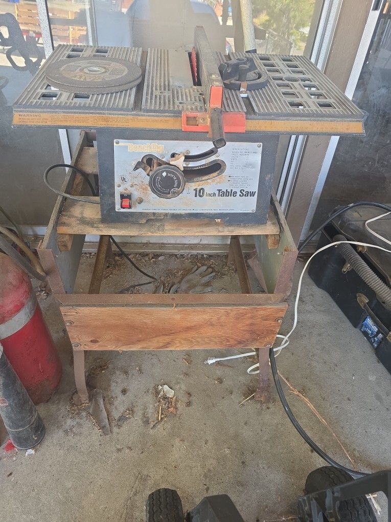 Table Saw And Stand