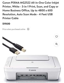 Canon Pixma MG2522 All In One Printer Etc. 