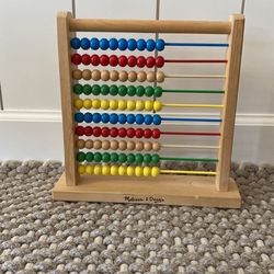 Melissa & Doug Abacus - Classic Wooden Educational Counting Toy With 100 Beads