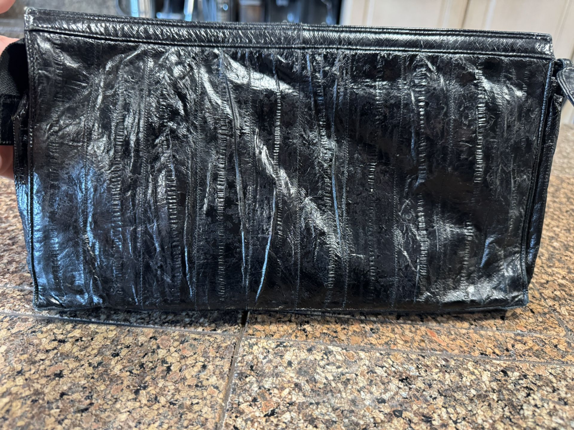 Genuine Eel Skin Clutch Purse