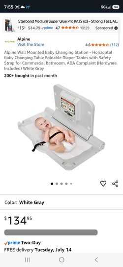 New in box baby wall mount changing station