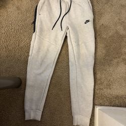 White Nike Tech Joggers 